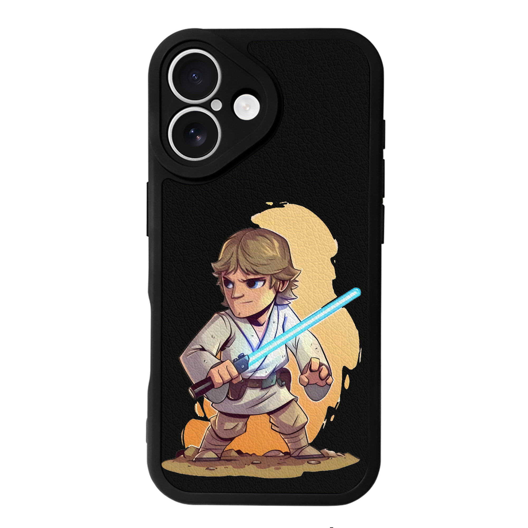 （画像用） スター・ウォーズ Star Wars 【iPhone 16シリーズ対応】シリコンスマホケース（レザー調） 材質：シリコン